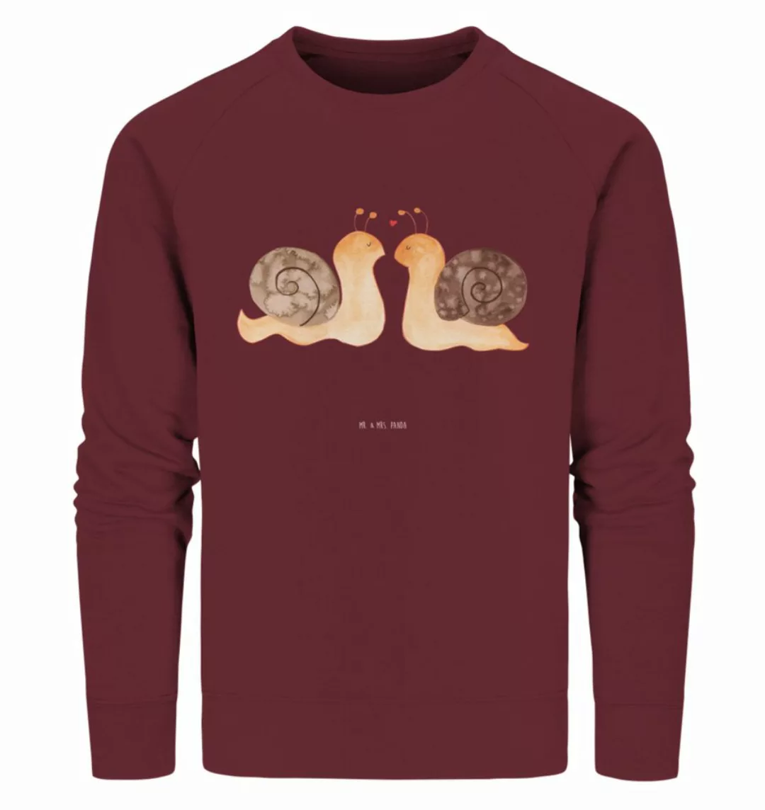 Mr. & Mrs. Panda Longpullover Größe XL Schnecken Liebe - Burgundy - Geschen günstig online kaufen