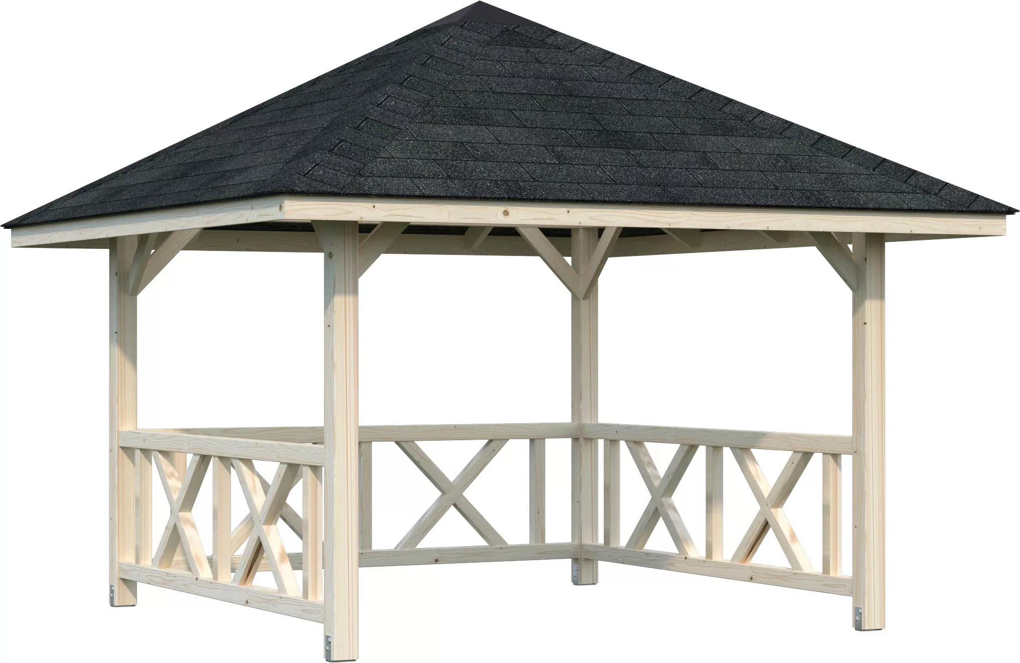 Palmako Holzpavillon "Bianca 8,3 m² Set 1", BxTxH: 300x300x319 cm günstig online kaufen