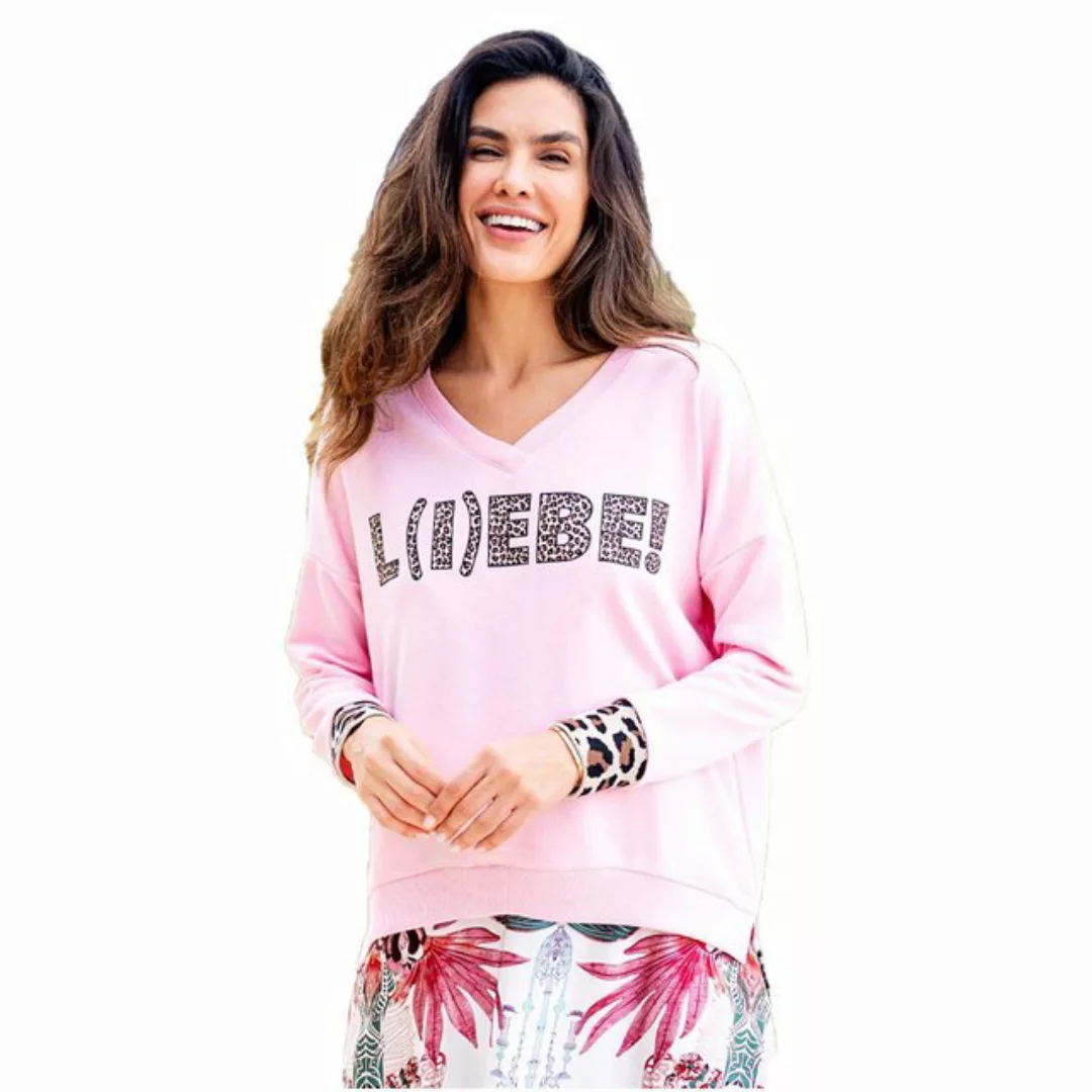 Miss Goodlife Sweatshirt Miss Goodlife MG11195 Sweatshirt V-Neck, Leo günstig online kaufen