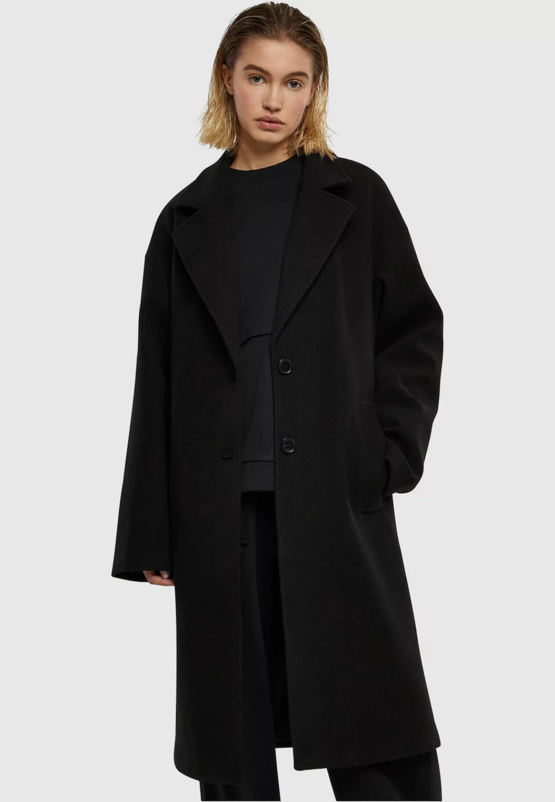 URBAN CLASSICS Langjacke "Damen Ladies Oversized Long Coat", (1 St.), ohne günstig online kaufen