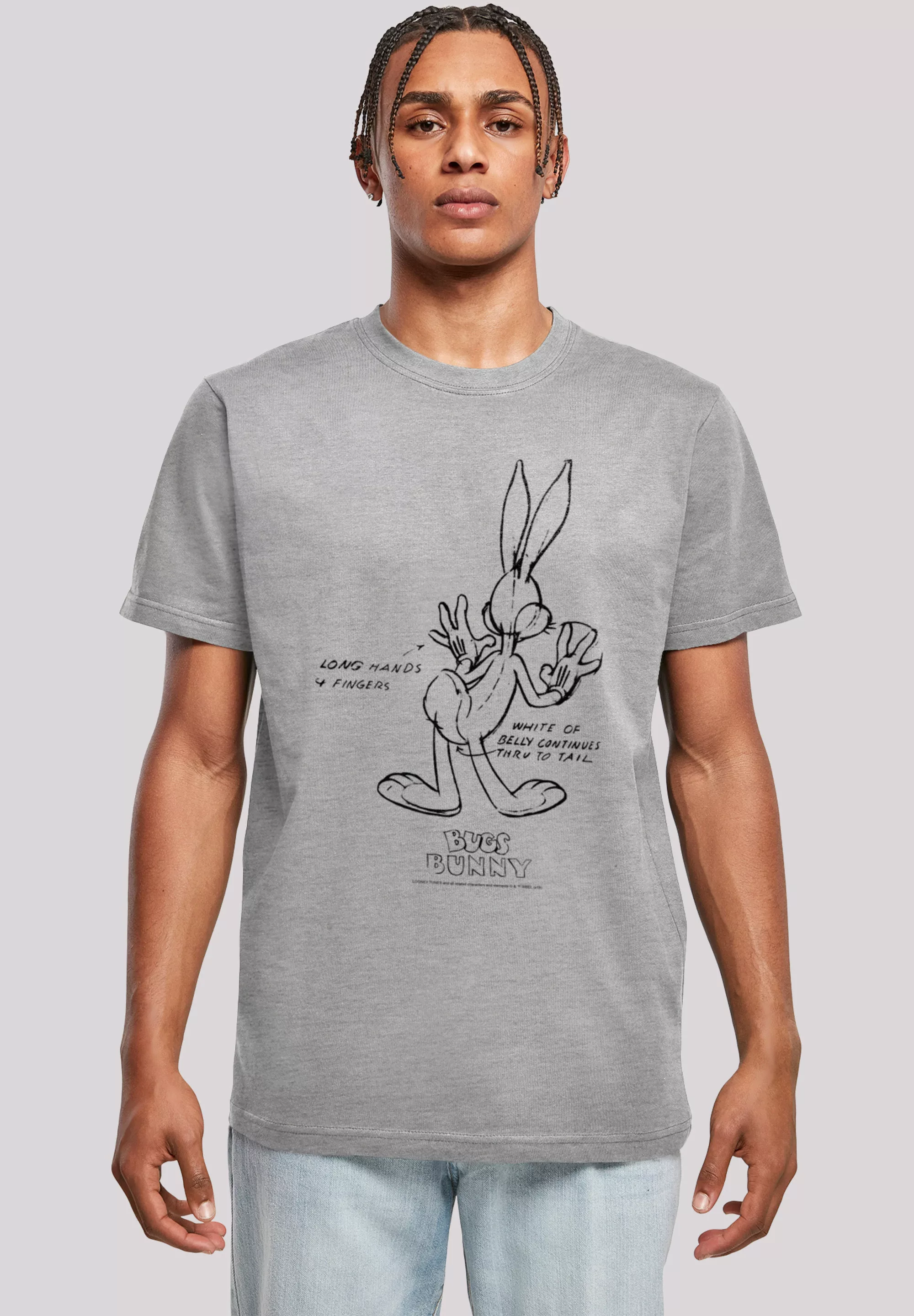 F4NT4STIC T-Shirt "Looney Tunes Bugs Bunny White Belly", Print günstig online kaufen