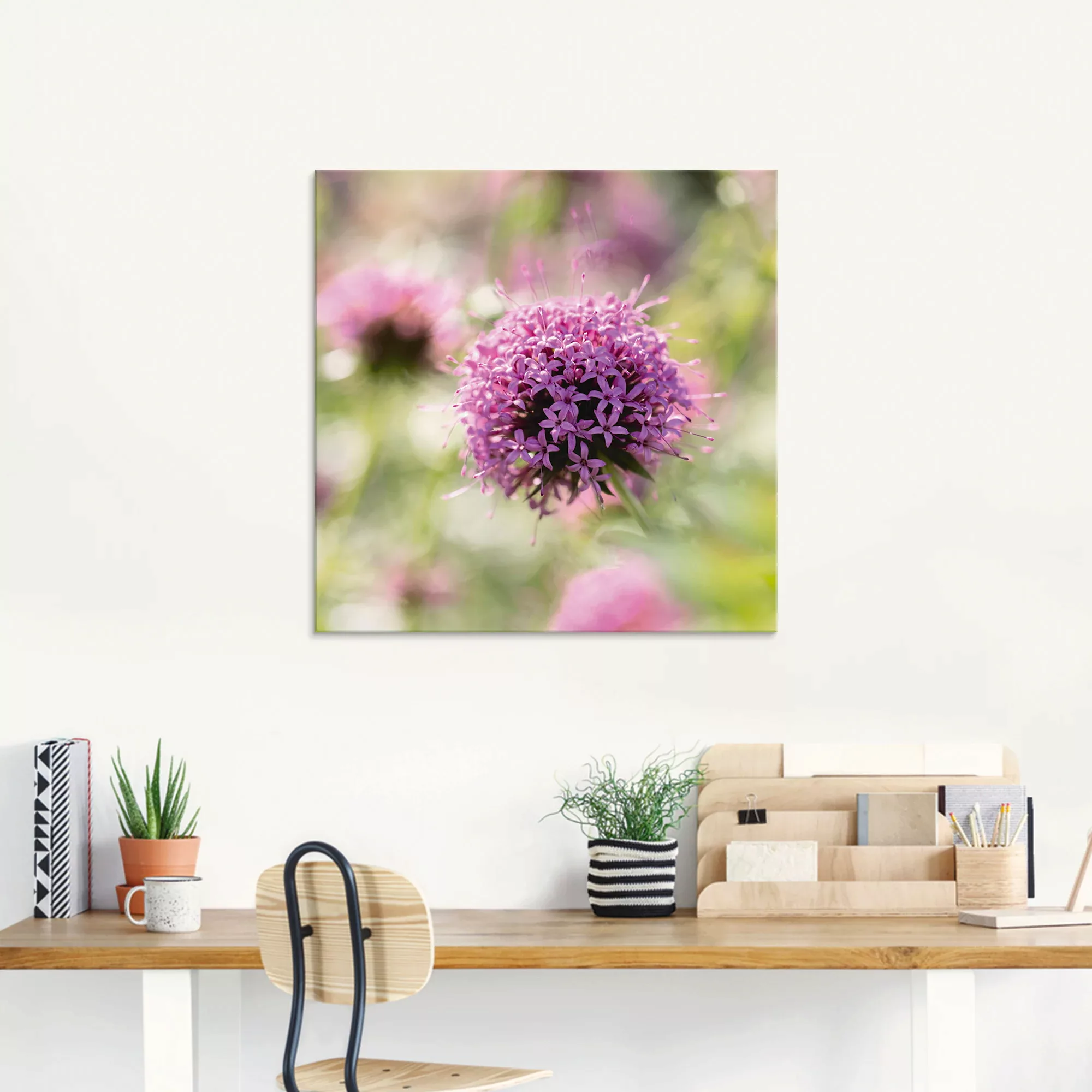 Artland Glasbild "Lila Blüte im Gegenlicht", Blumen, (1 St.), in verschiede günstig online kaufen