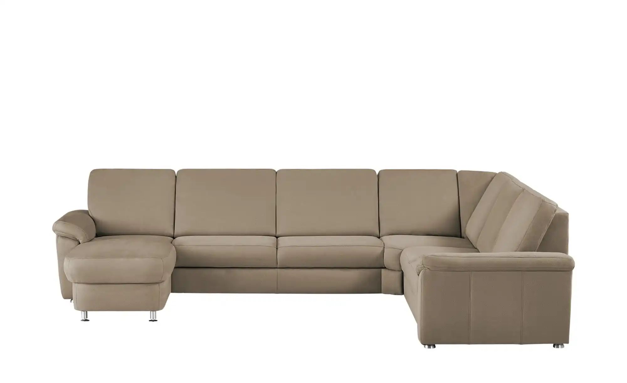 meinSofa Wohnlandschaft Mikrofaser Rita ¦ beige ¦ Maße (cm): B: 330 H: 91 T günstig online kaufen