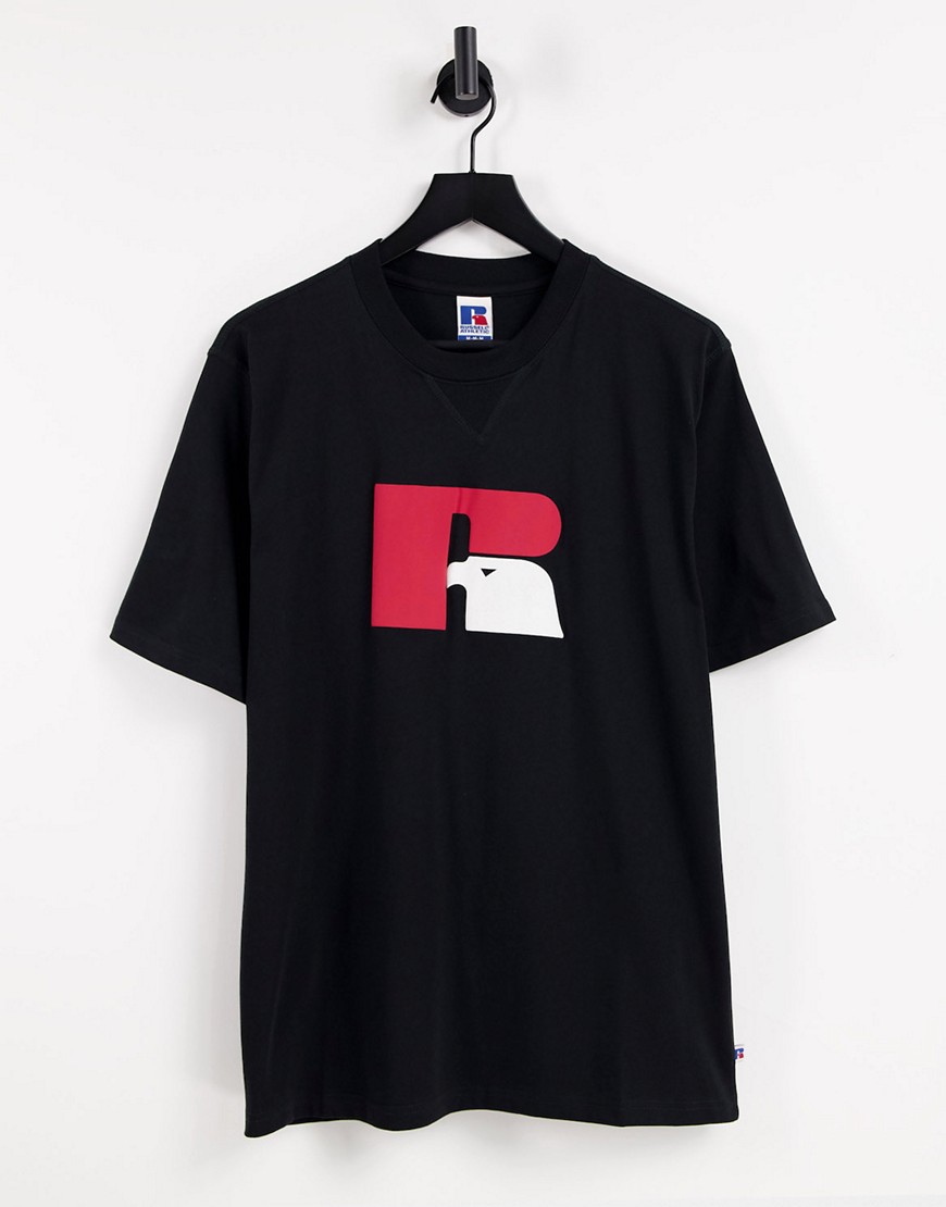 Russell Athletic – Jerry Big – T-Shirt mit Logo in Schwarz günstig online kaufen