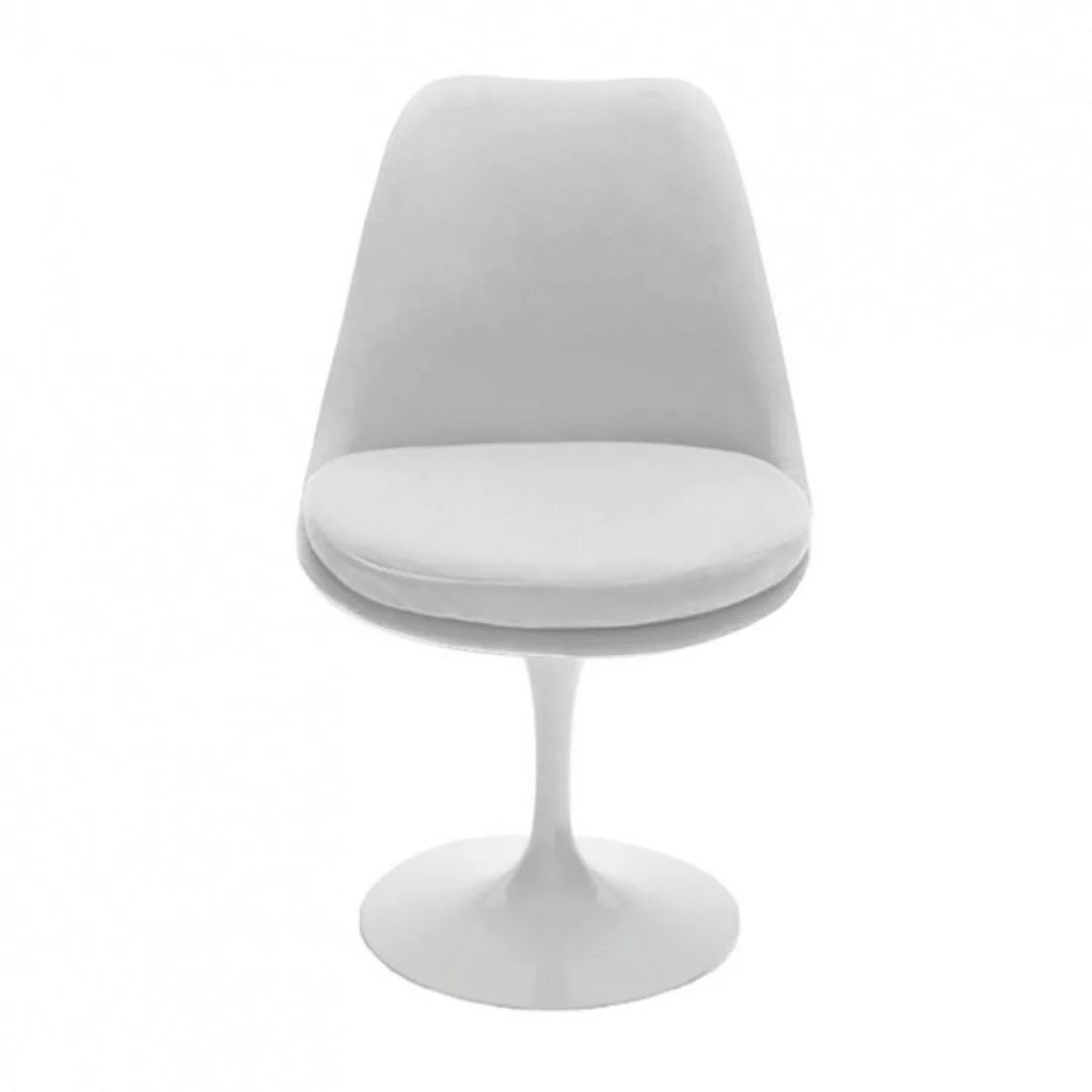 Knoll International - Tulip Saarinen Stuhl vollgepolstert - elfenbein/Sitzp günstig online kaufen