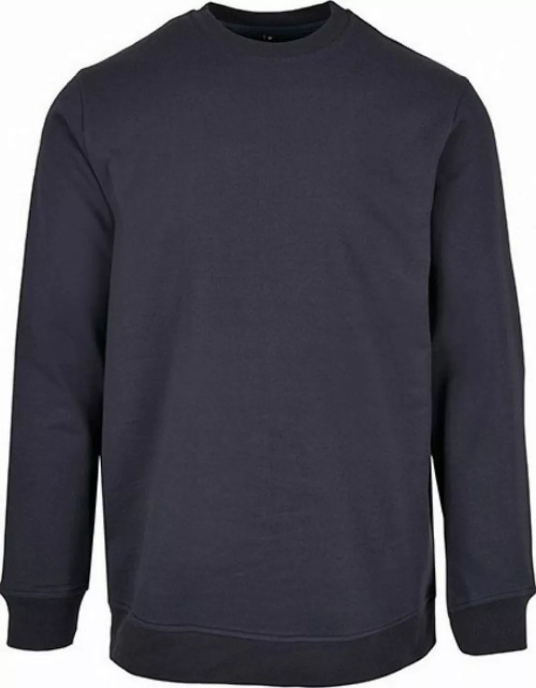 Build Your Brand Langarmshirt Herren Basic Crewneck Regular Fit günstig online kaufen