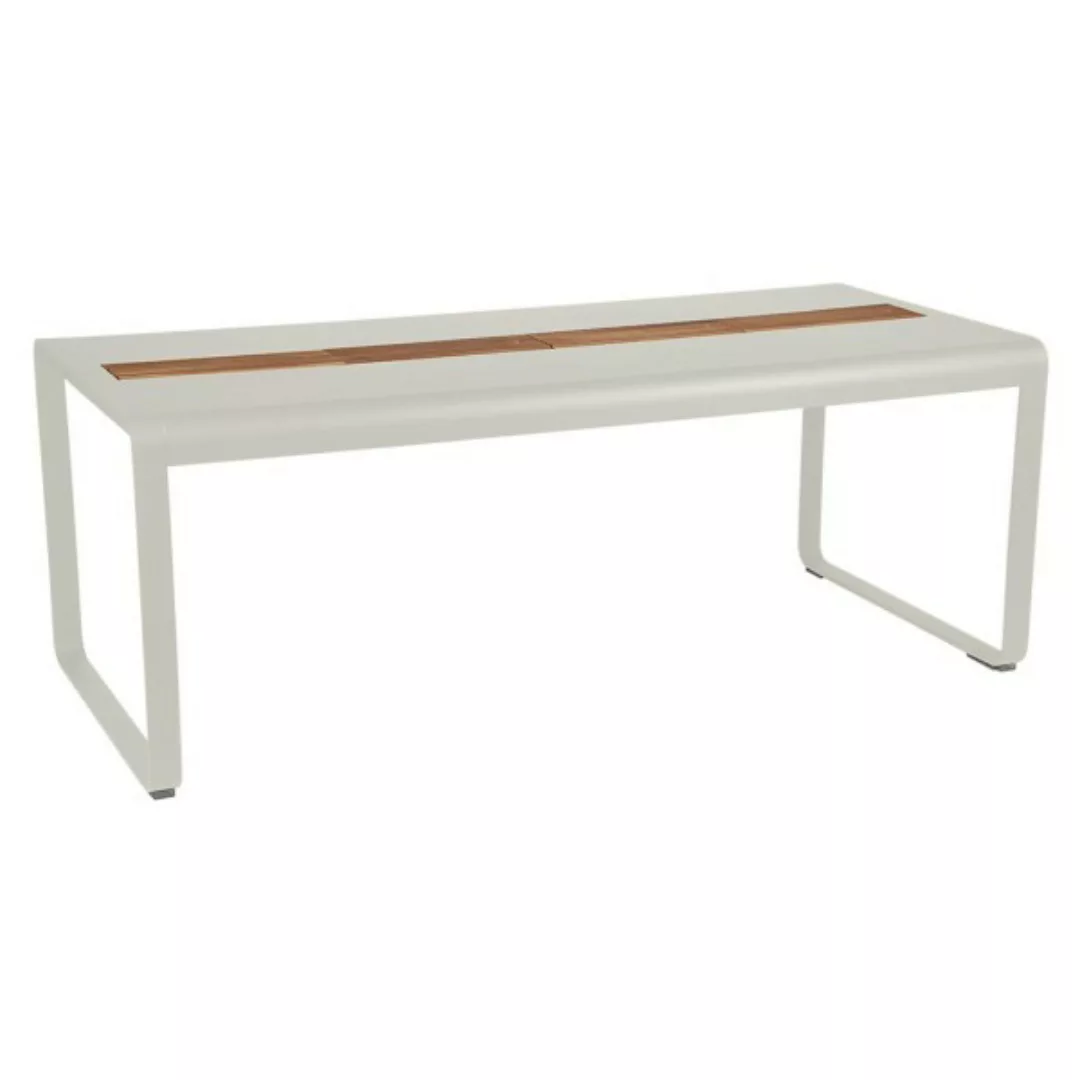 Bellevie Tisch 196 x 90cm mit Aufbewahrung Lehmgrau günstig online kaufen