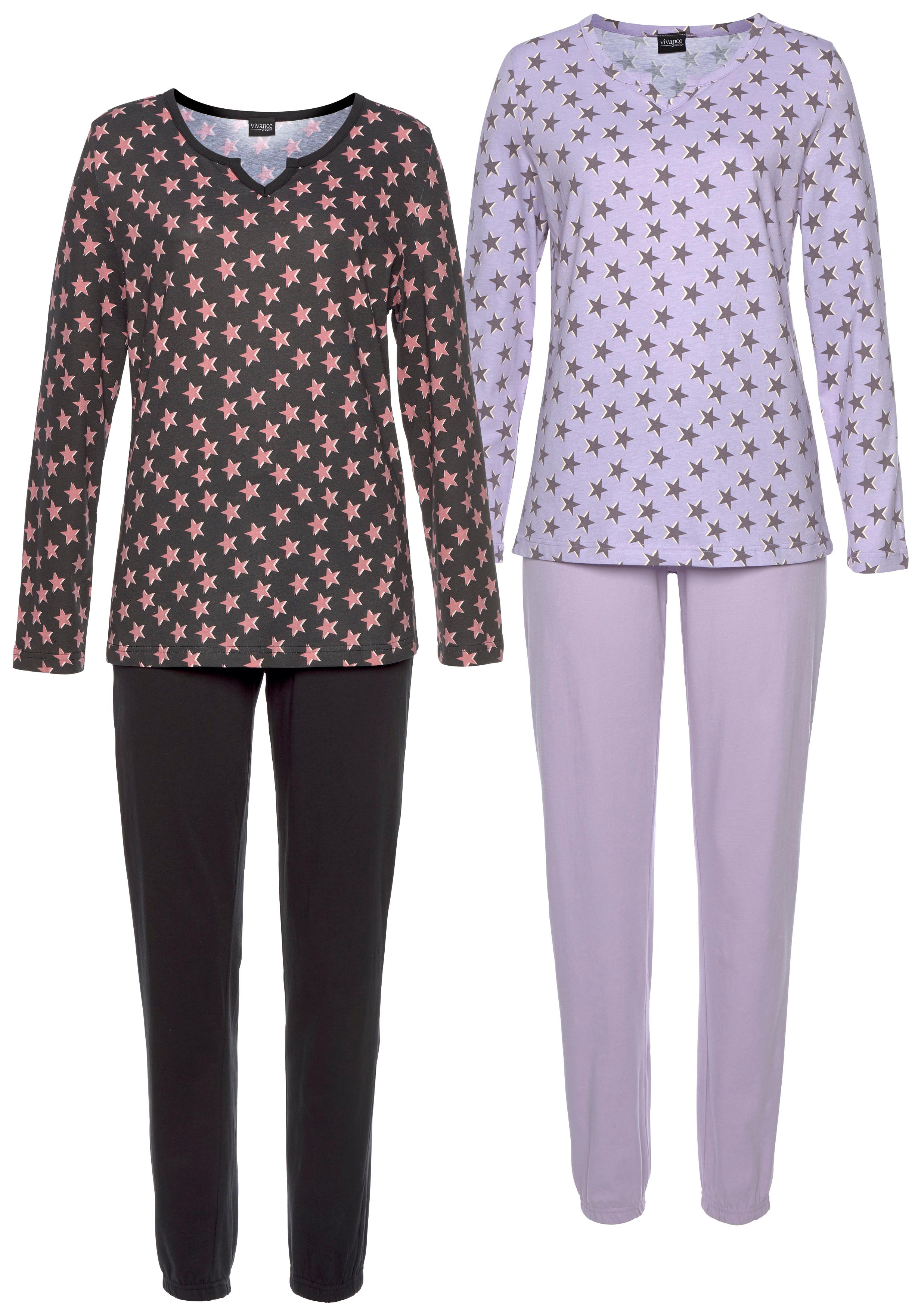 Vivance Dreams Pyjama, (4 tlg., 2 Stück) günstig online kaufen