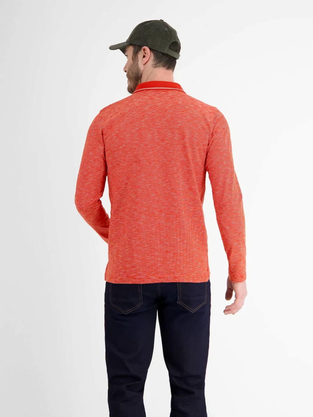LERROS Langarm-Poloshirt "LERROS Langarmpolo, gestreift" günstig online kaufen