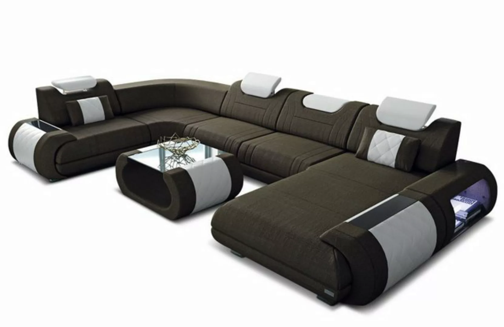 Sofa Dreams Wohnlandschaft Polster Stoff Sofa Rimini U Form H Strukturstoff günstig online kaufen