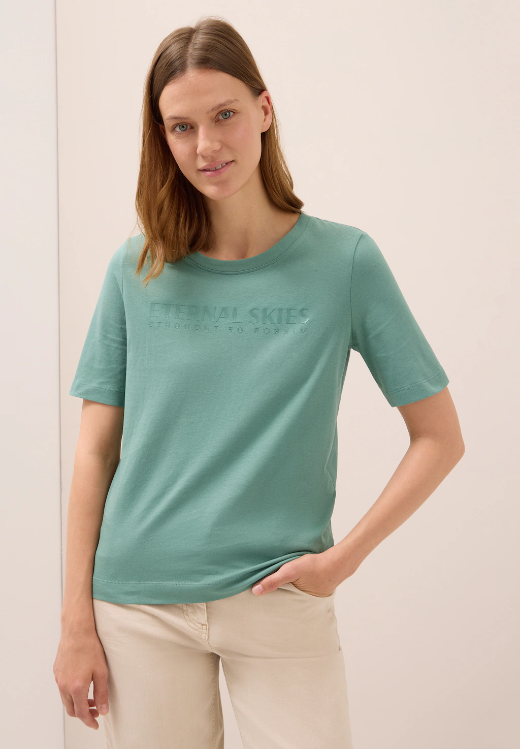 Cecil T-Shirt, aus reiner Baumwolle günstig online kaufen
