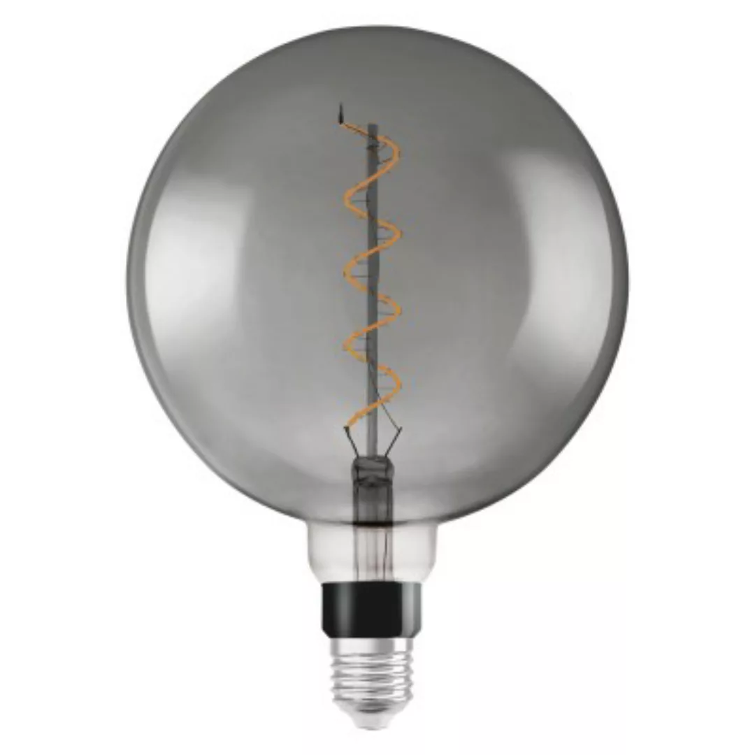 Osram LED Lampe ersetzt 16W E27 Globe - G200 in Grau 4W 150lm 1800K dimmbar günstig online kaufen