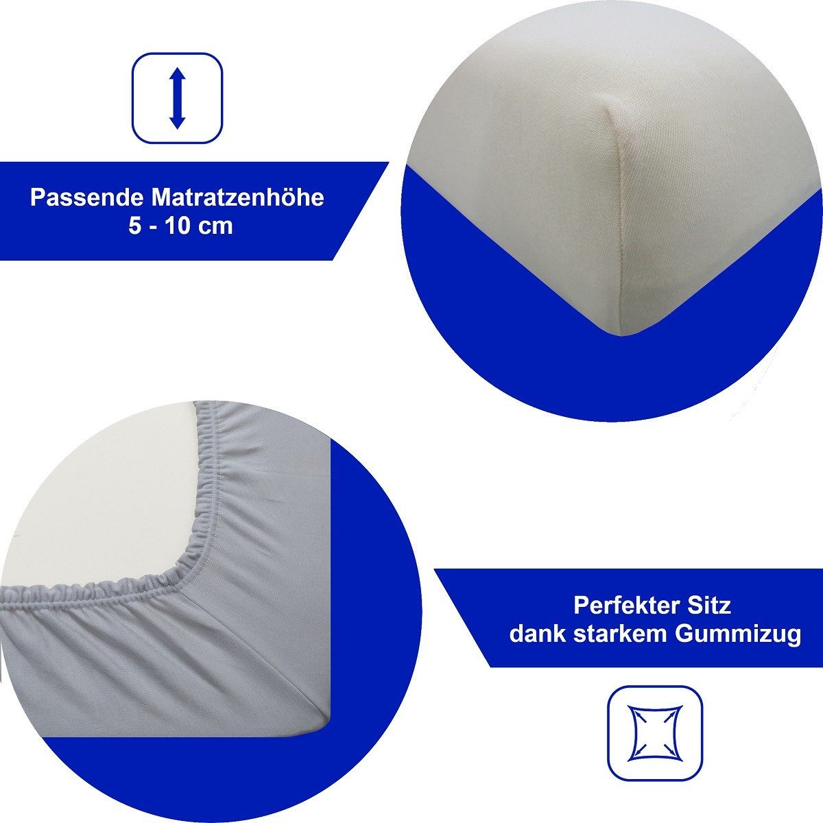 DUKAL Spannbettlaken Kinderspannbettlaken oval für Kinderwagen/Stubenwagen, günstig online kaufen