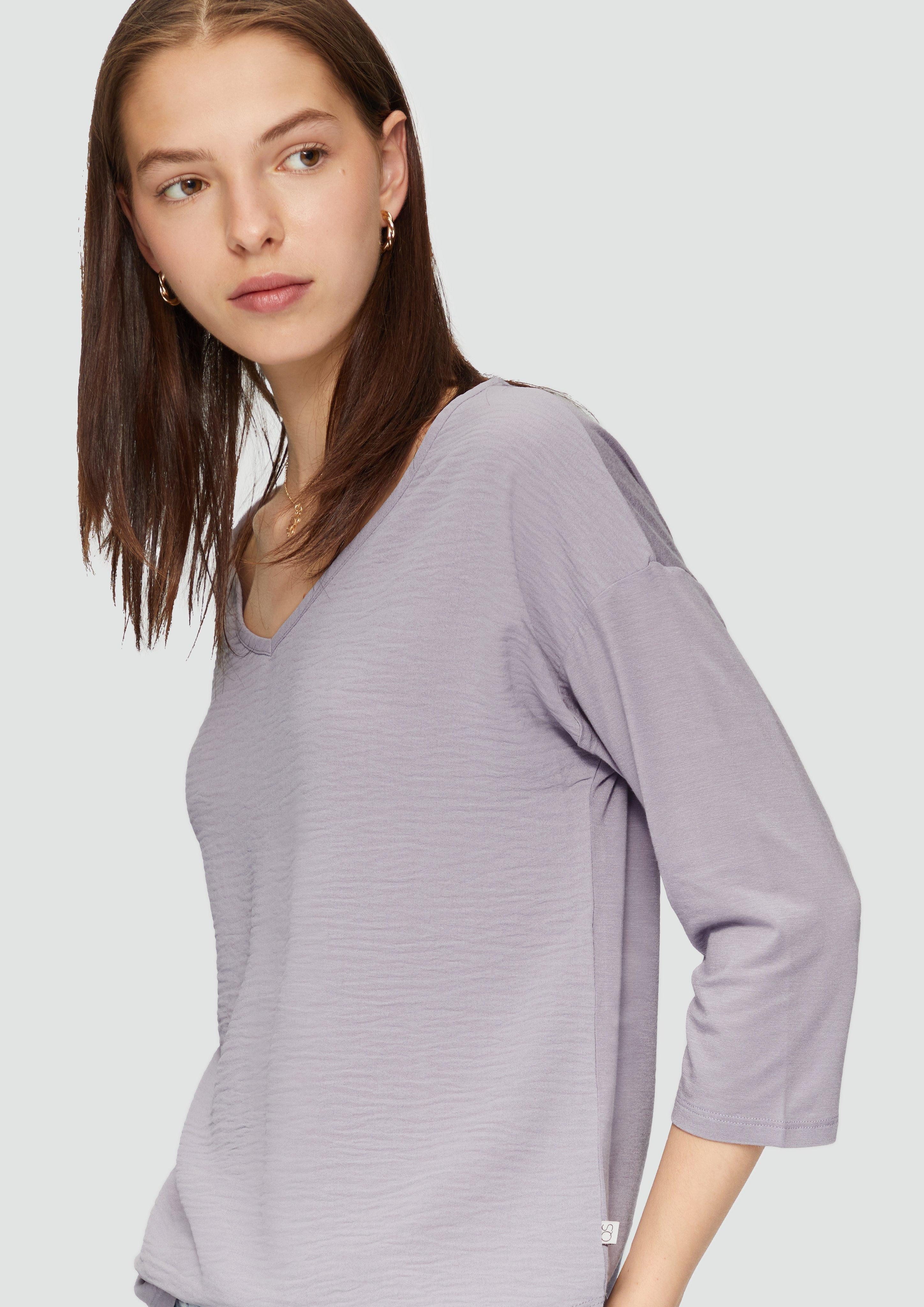 QS 3/4-Arm-Shirt 3/4-Arm-Shirt im Fabricmix günstig online kaufen