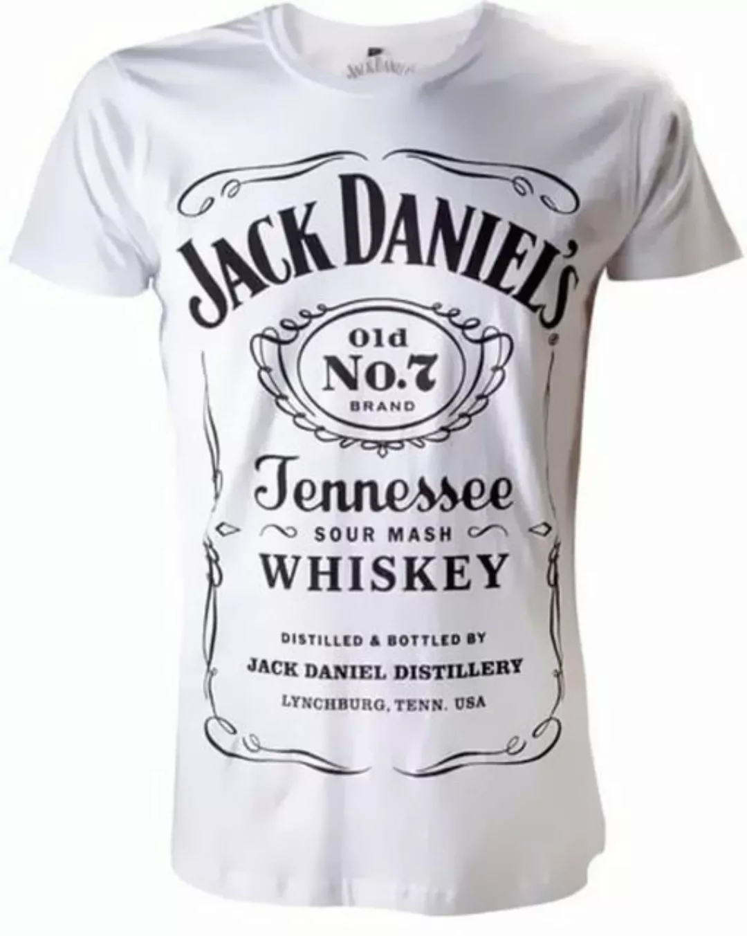Jack Daniels Print-Shirt JACK DANIELS T-Shirt Weiß Tennessee Whiskey Shirt günstig online kaufen