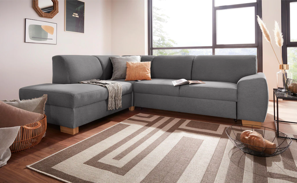 DOMO collection Ecksofa "Incanto kubische Formensprache, komfortabel, L-For günstig online kaufen