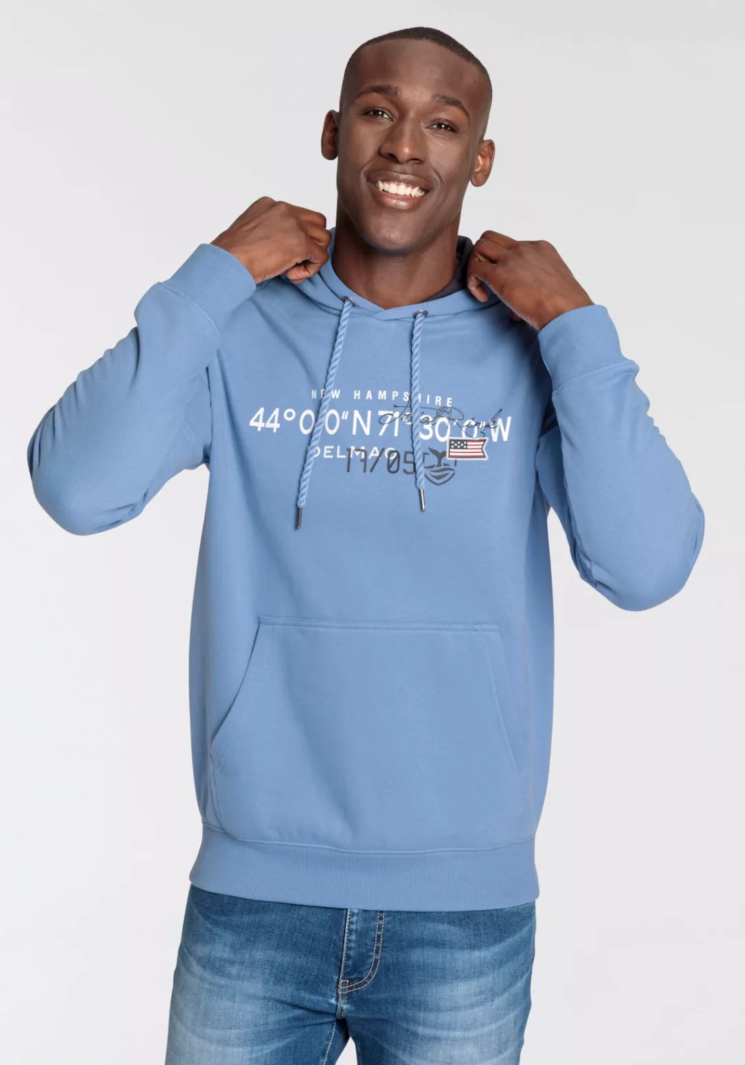 DELMAO Kapuzensweatshirt, mit Print günstig online kaufen
