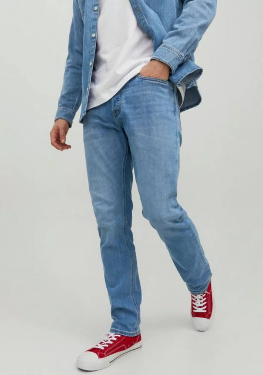 Jack & Jones Herren Jeans JJITIM JJORIGINAL AM 783 - Slim Fit - Blau - Blue günstig online kaufen