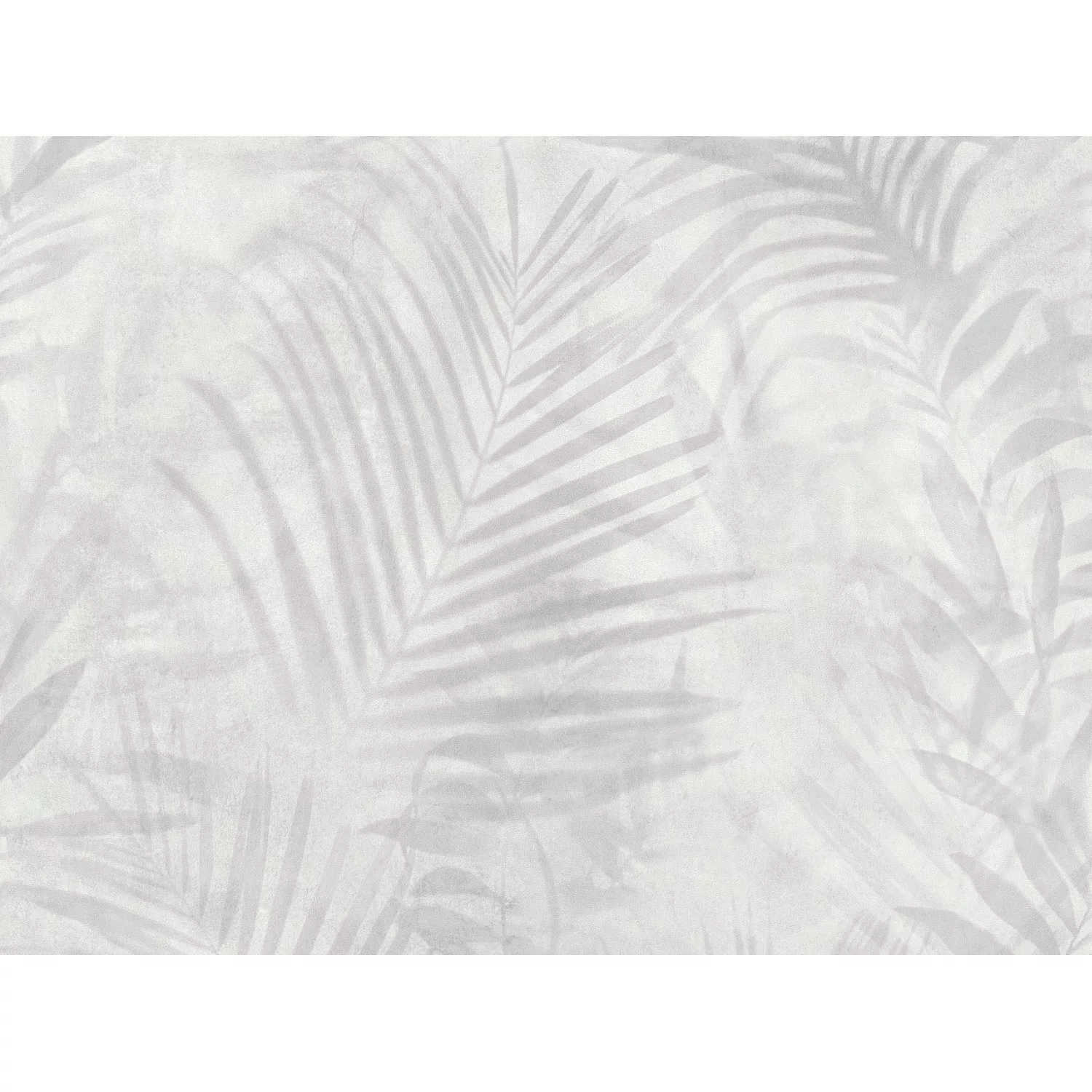 Bricoflor Vlies Palmentapete Hellgrau Aquarell Tapete mit Farn Design in Wa günstig online kaufen