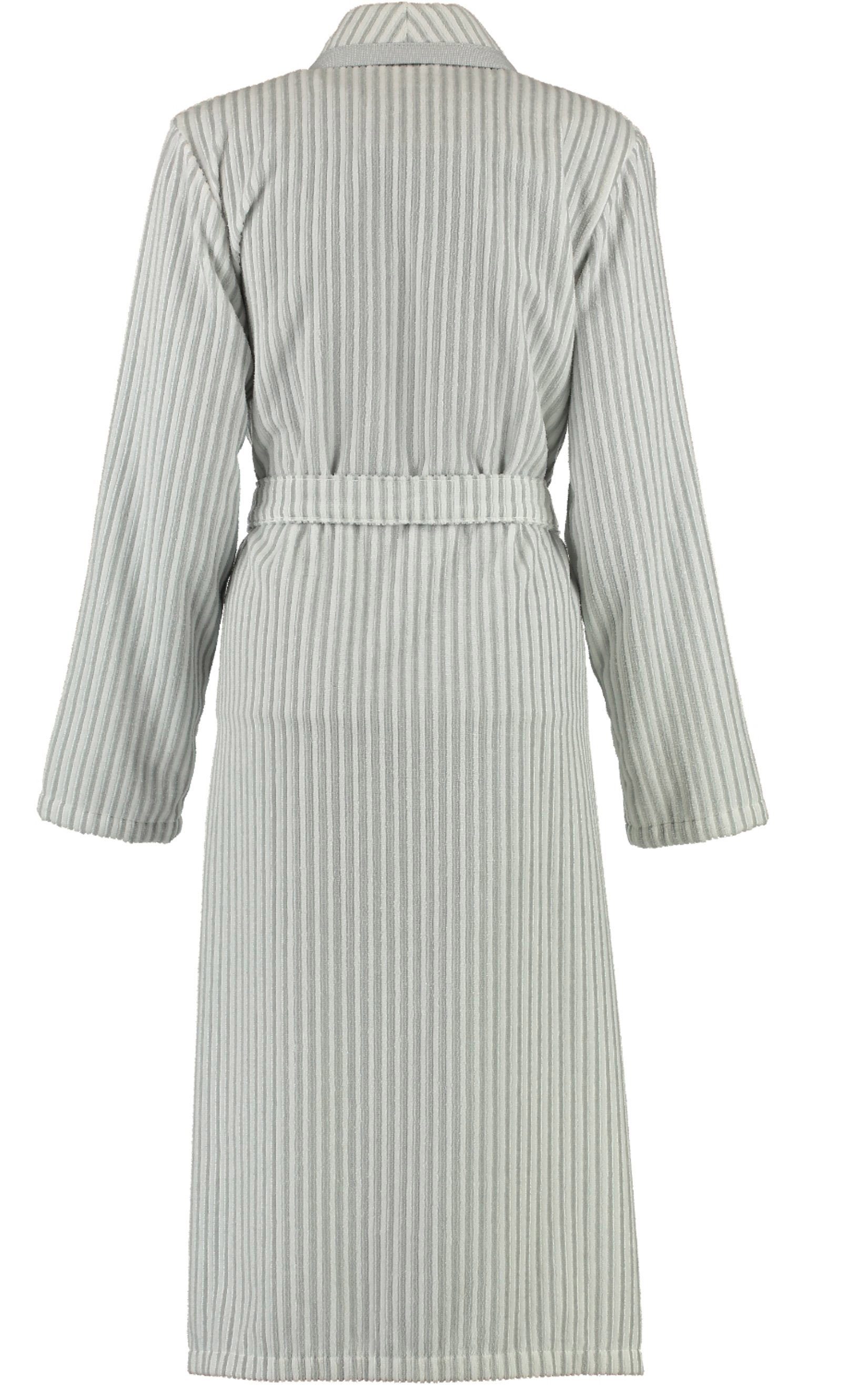Cawö - Damen Bademantel Schalkragen 3423 - Farbe: weiss/silber - 76 - XXL günstig online kaufen