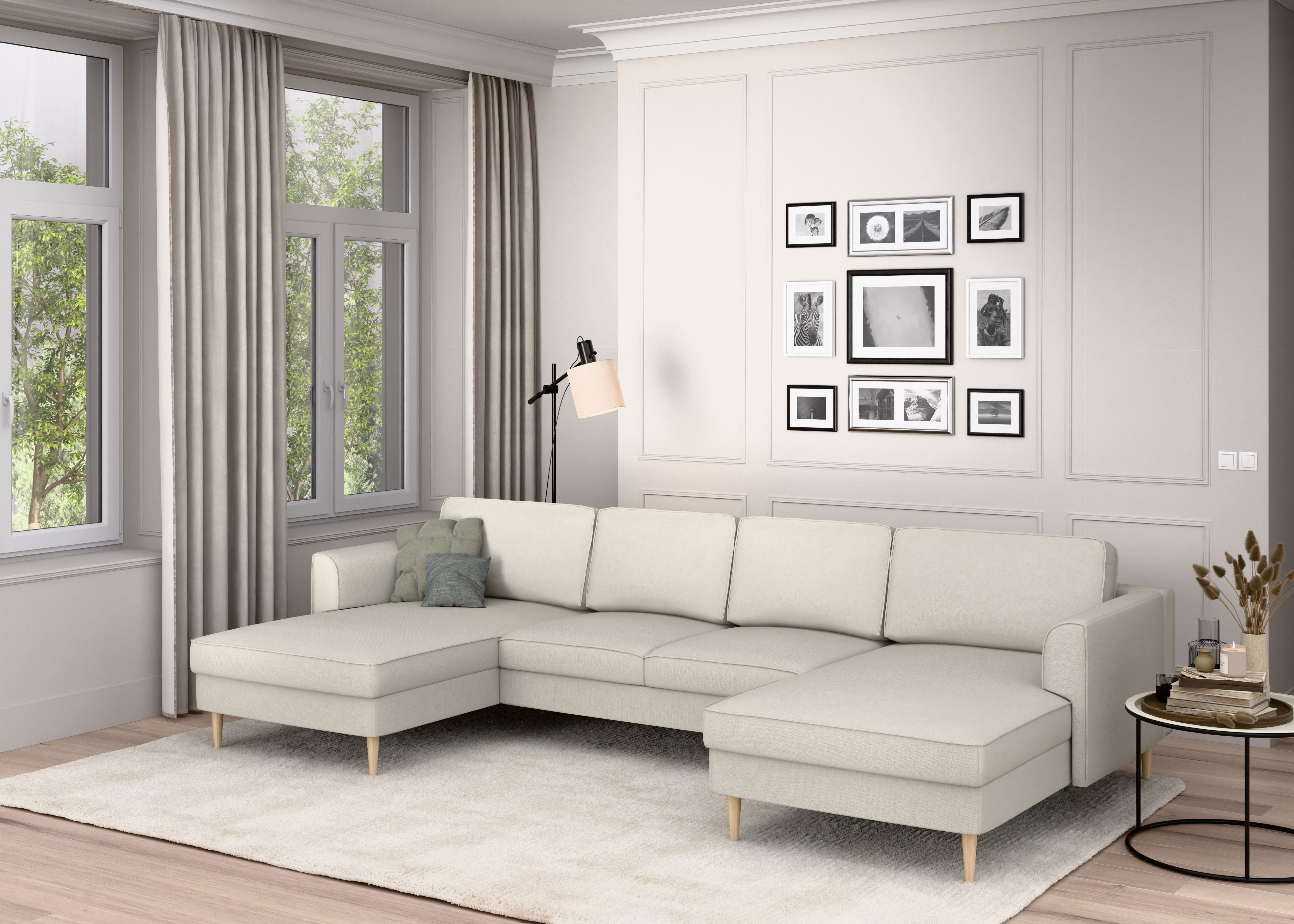 Home affaire Wohnlandschaft "Booster Couch wahlweise mit Schlaffunktion und günstig online kaufen