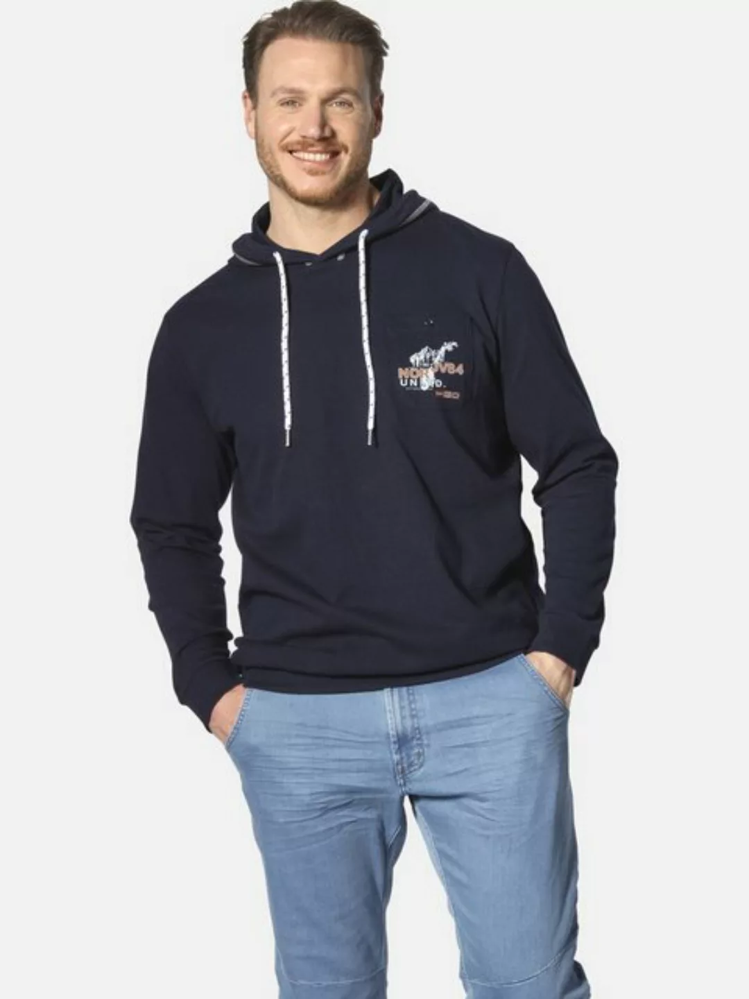 Jan Vanderstorm Kapuzensweatshirt ADITH mit Brusttasche günstig online kaufen