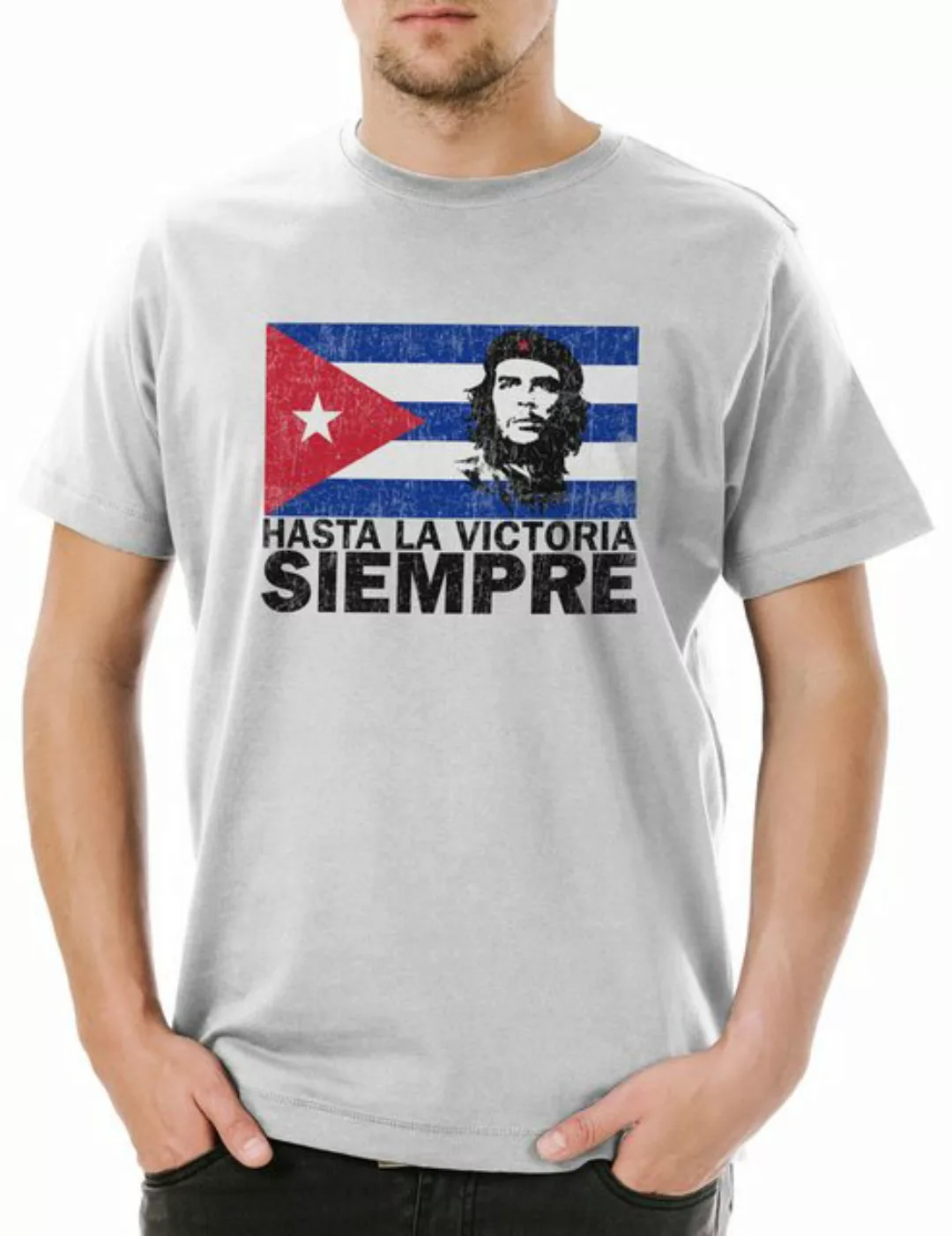 Urban Backwoods Print-Shirt Hasta La Victoria Siempre II Herren T-Shirt Che günstig online kaufen