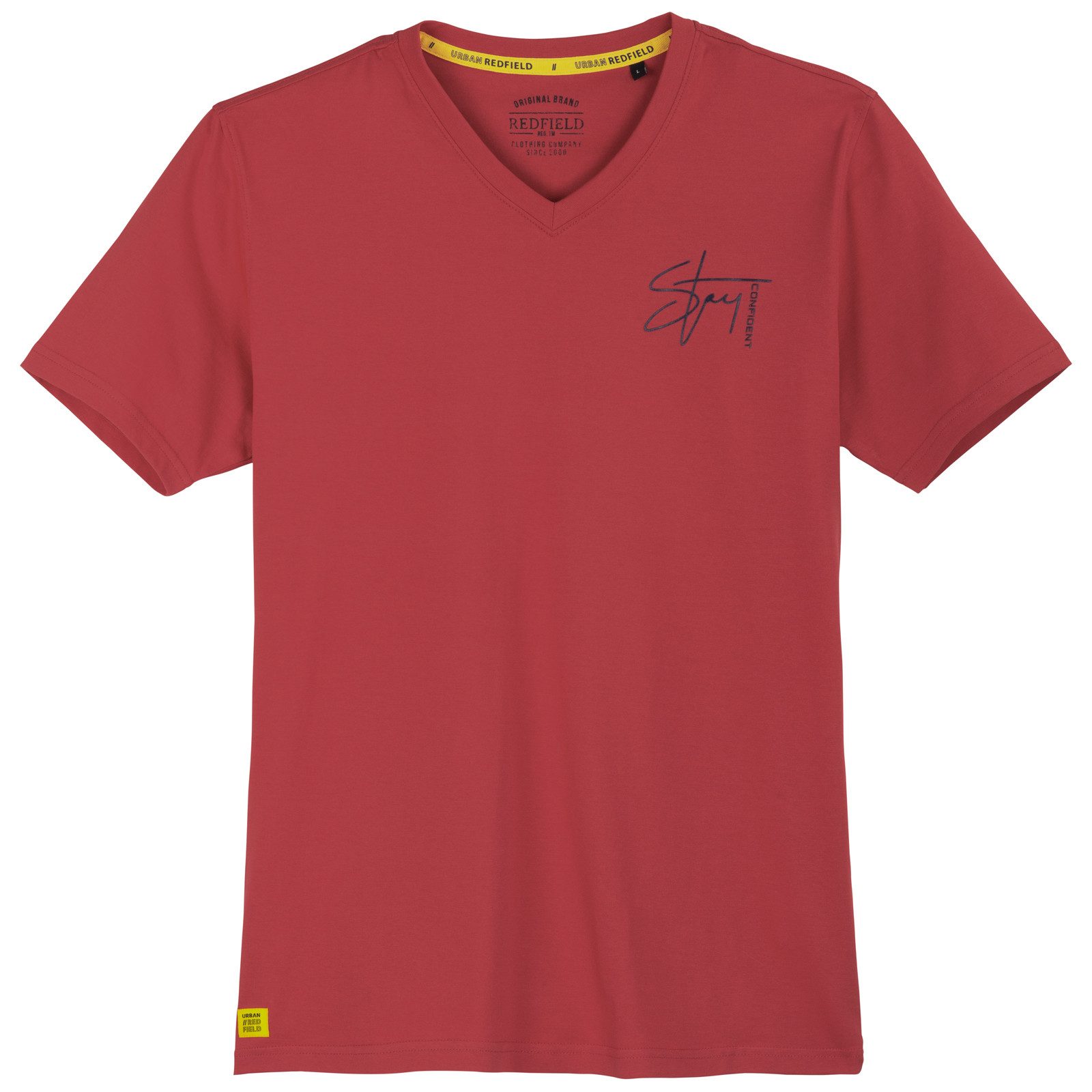 redfield V-Shirt Redfield Übergrößen T-Shirt V-Neck günstig online kaufen