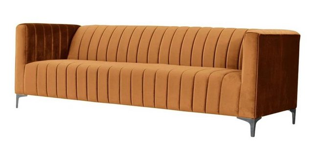 Xlmoebel Sofa Original Wohnzimmer Design Couch mit orangem Stoff für drei P günstig online kaufen