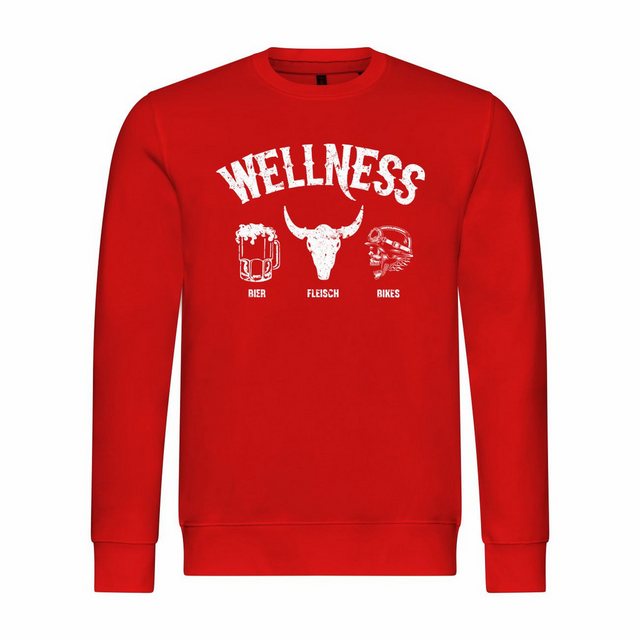 deinshirt Rundhalspullover Herren Sweatshirt Wellness für Biker Mit Print M günstig online kaufen