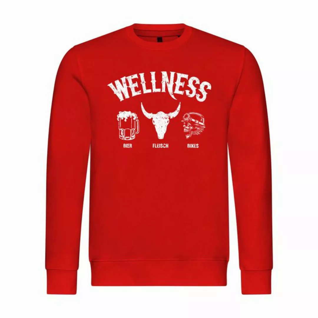 deinshirt Rundhalspullover Herren Pullover Wellness für Biker Mit Print Mot günstig online kaufen