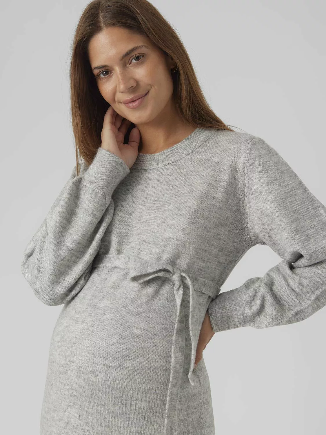 Mamalicious Umstandskleid "MLNEWANNE L/S ABK KNIT DRESS A. NOOS" günstig online kaufen