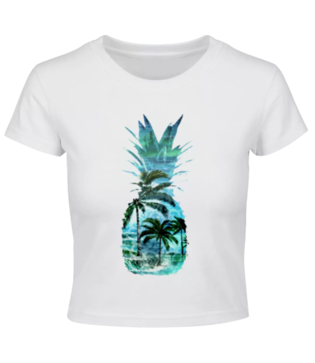 Ananas Palmen · Crop T-Shirt günstig online kaufen