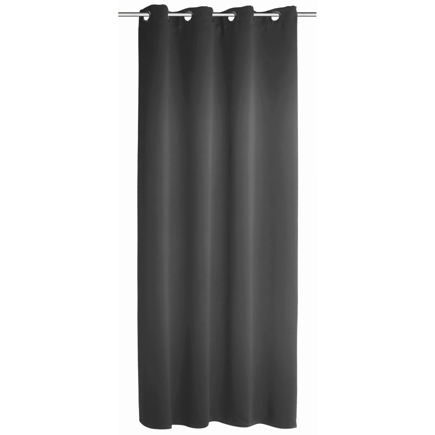 Ösenschal Blackout Mia Schwarz 245 cm x 140 cm günstig online kaufen