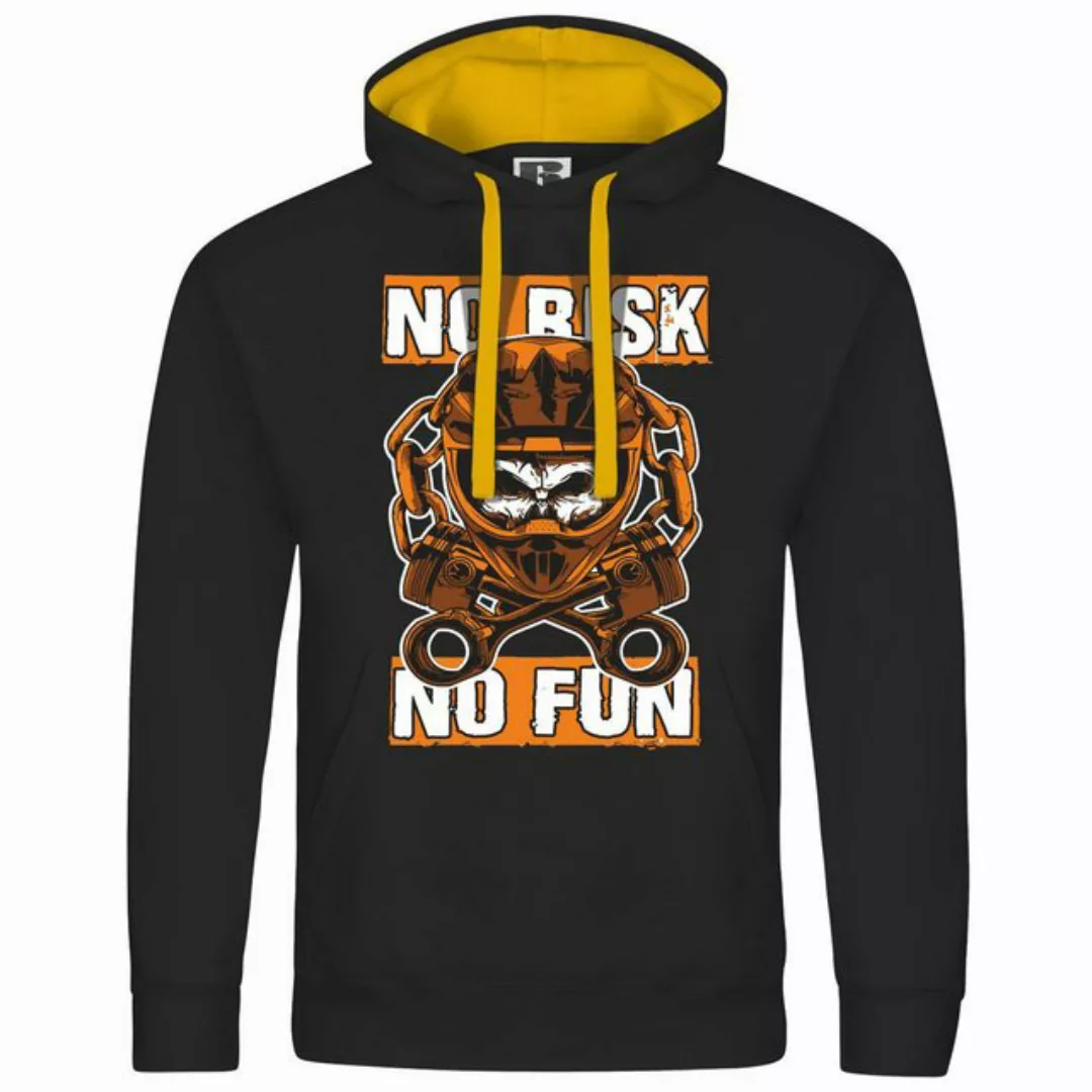 deinshirt Kapuzenpullover Herren Kapuzenpullover No risk no fun Mit Print M günstig online kaufen