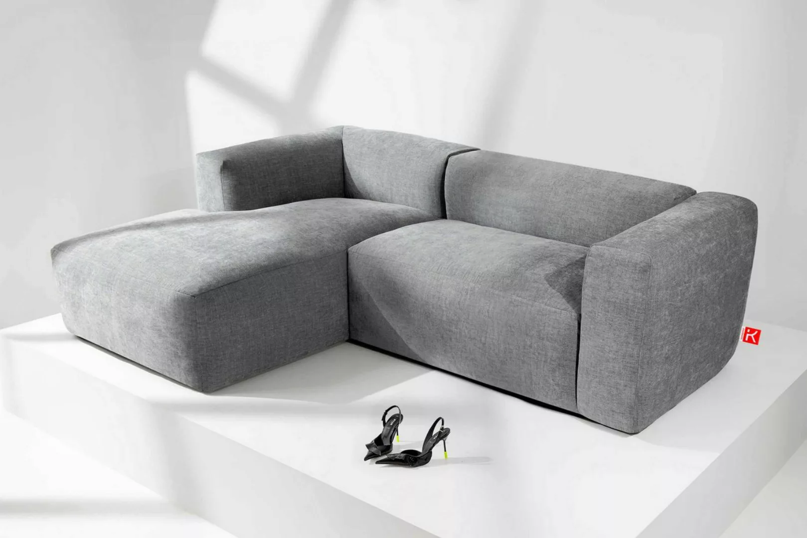 KONSIMO® Ecksofa Links Ecksofa BUFFO, hergestellt in der EU,extrem weicher günstig online kaufen