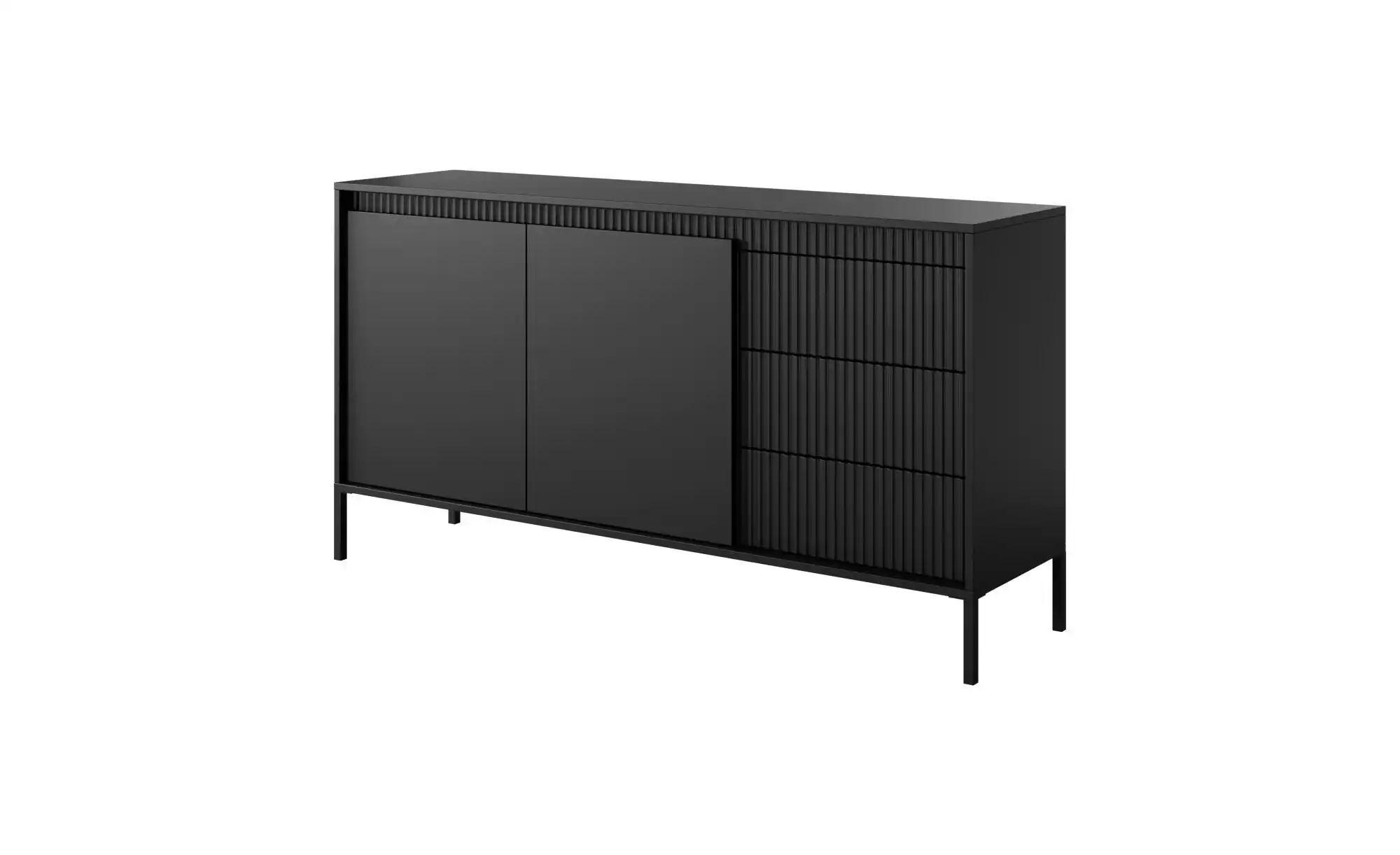 Sideboard   ¦ schwarz ¦ Maße (cm): B: 39 H: 81 Kommoden & Sideboards > Side günstig online kaufen