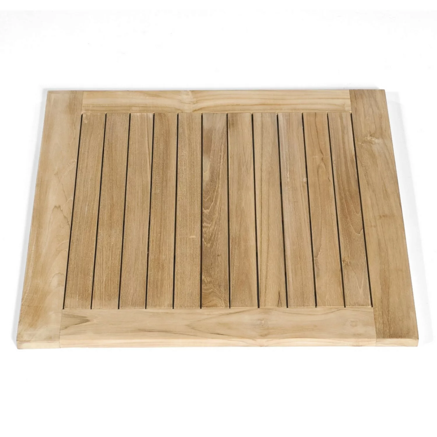 Natur24 Tunis Tischplatte 80x80 Teak Natur günstig online kaufen