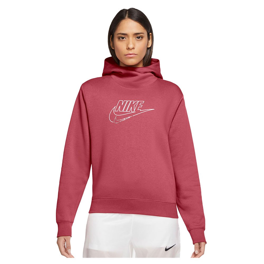 Nike Sportswear Funnel Kapuzenpullover S Archaeo Pink / White günstig online kaufen