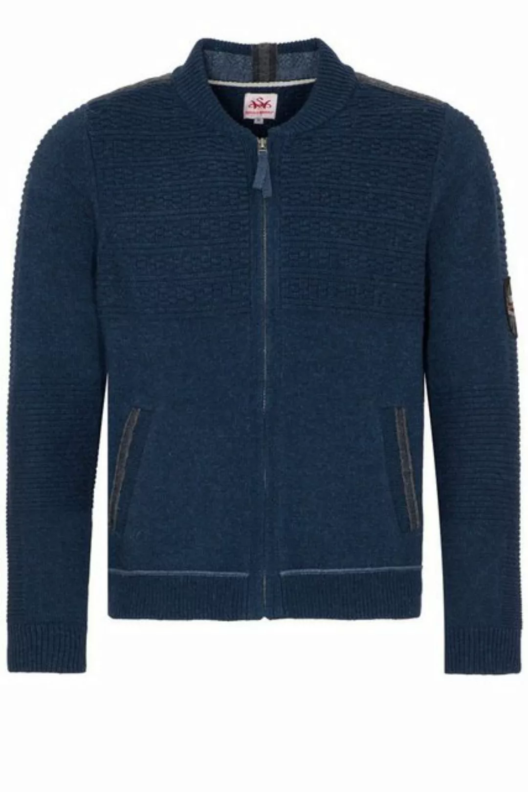 Spieth & Wensky Trachtenstrickjacke Strickjacke Herren - TALHEIM - marine, günstig online kaufen