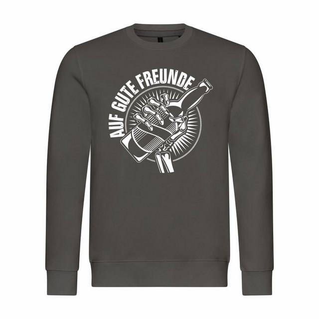 deinshirt Rundhalspullover Herren Sweatshirt Auf gute Freunde Mit Print Mot günstig online kaufen