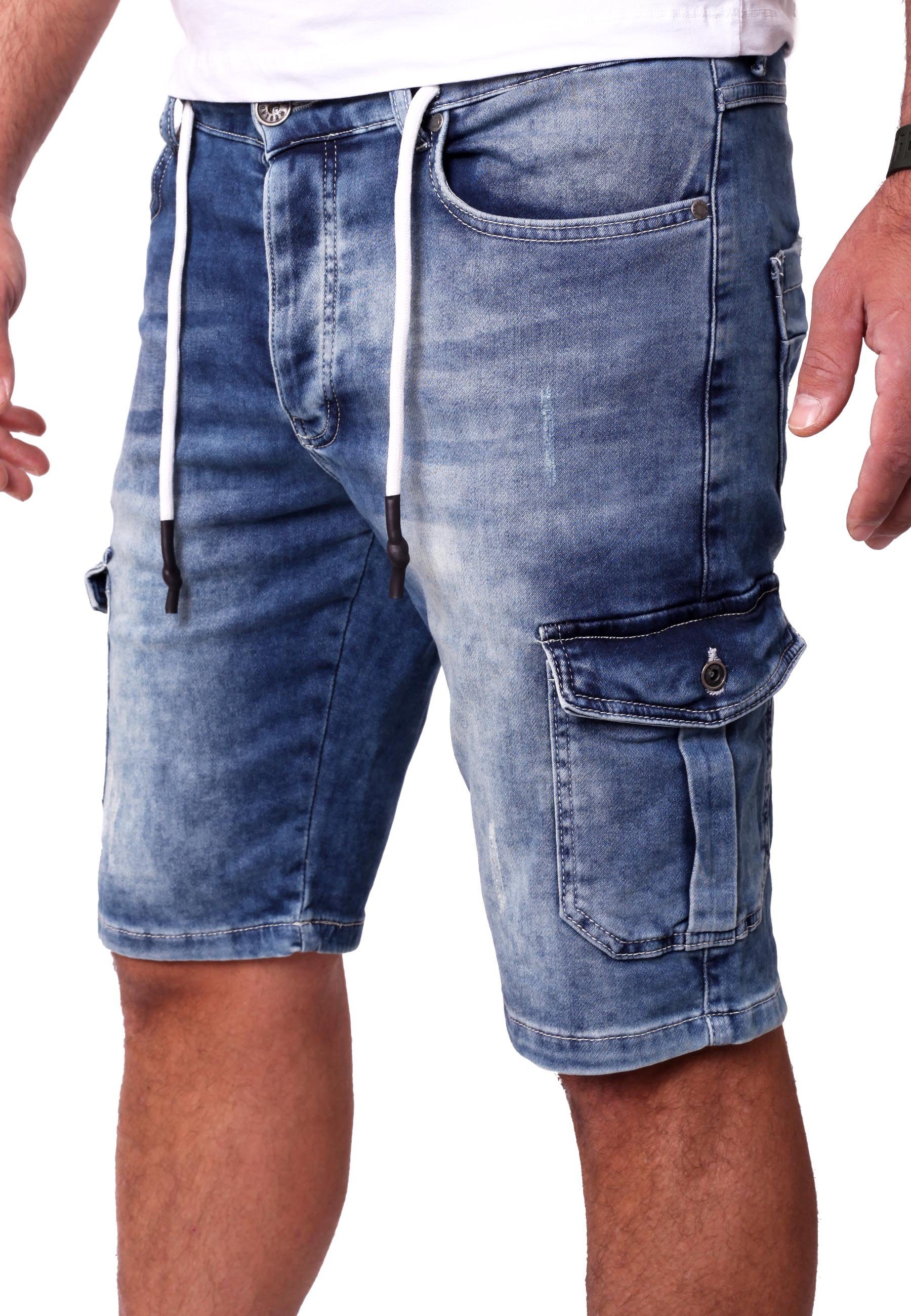 Reslad Jeansshorts Reslad Cargo Jeans Shorts günstig online kaufen