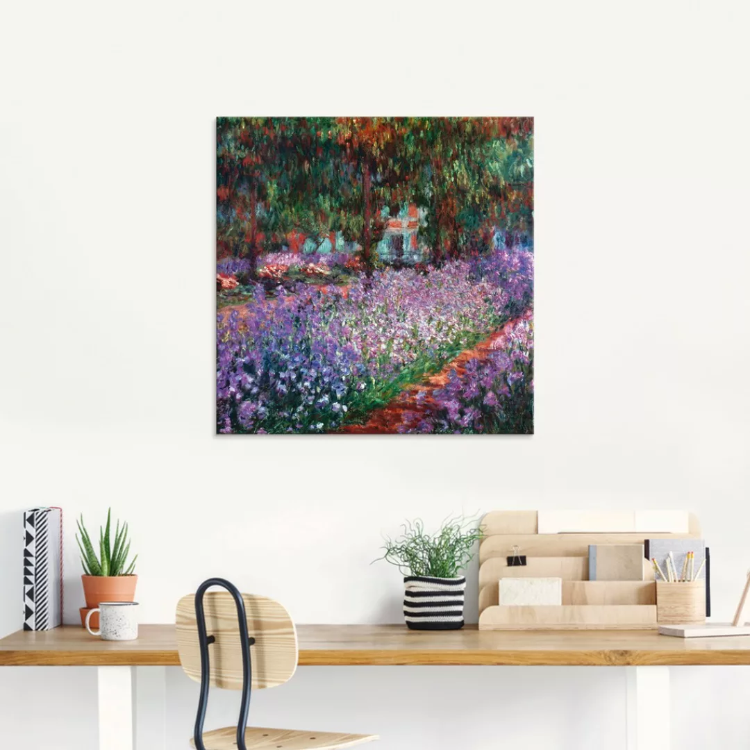 Artland Glasbild "Der Garten des Künstlers bei Giverny", Garten, (1 St.), i günstig online kaufen