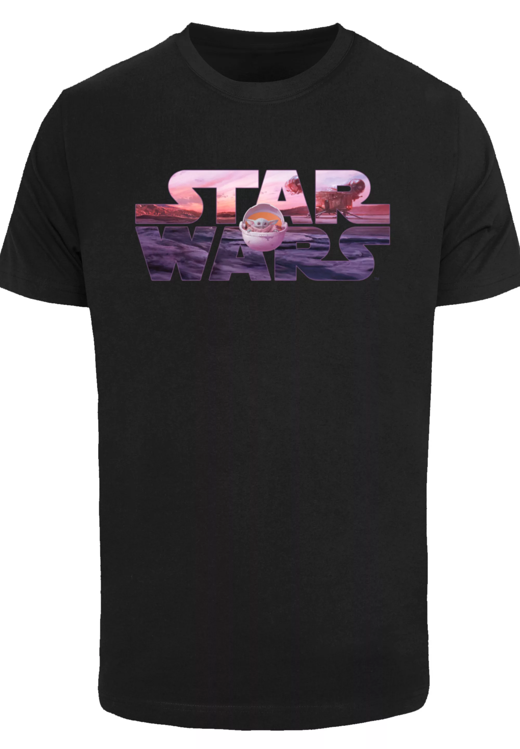 F4NT4STIC T-Shirt "Star Wars The Mandalorian Child Ride The Sky", Premium Q günstig online kaufen