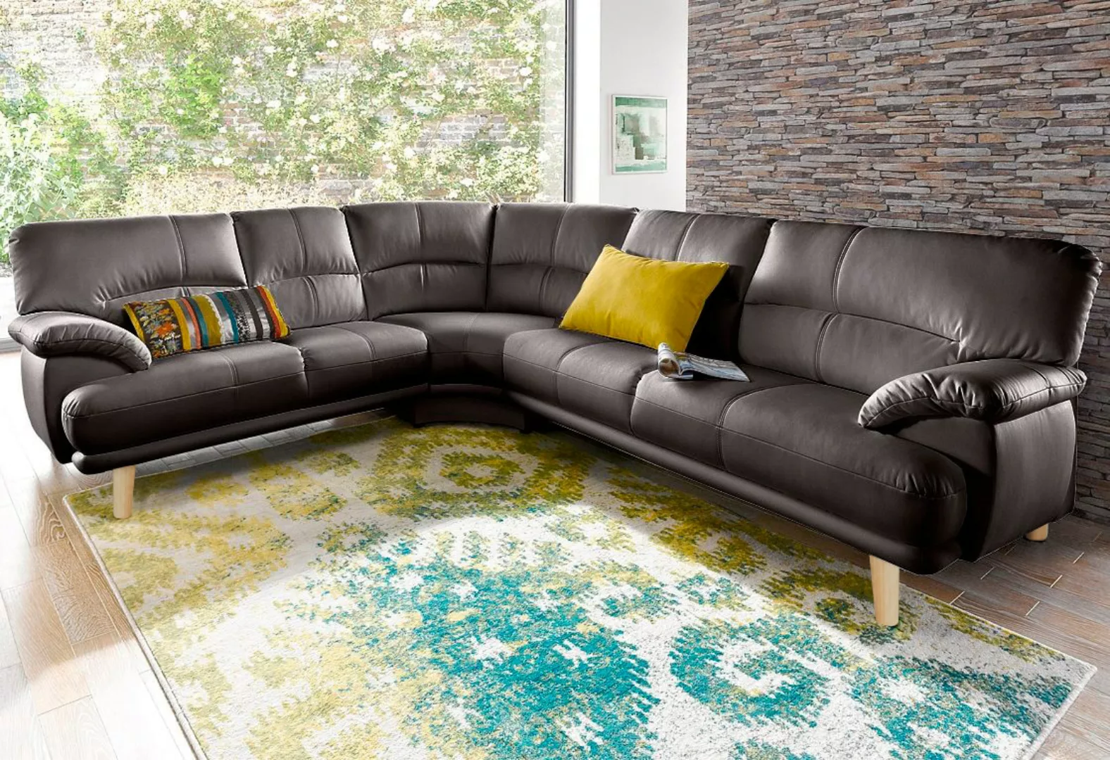 TRENDMANUFAKTUR Polsterecke »Cecilia, italienisches Designsprache, modern u günstig online kaufen