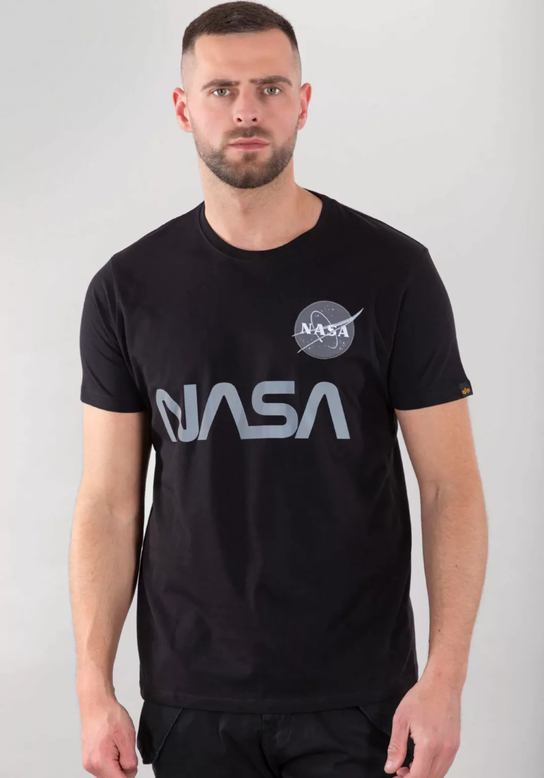 Alpha Industries Rundhalsshirt "Nasa Reflective Tee" günstig online kaufen