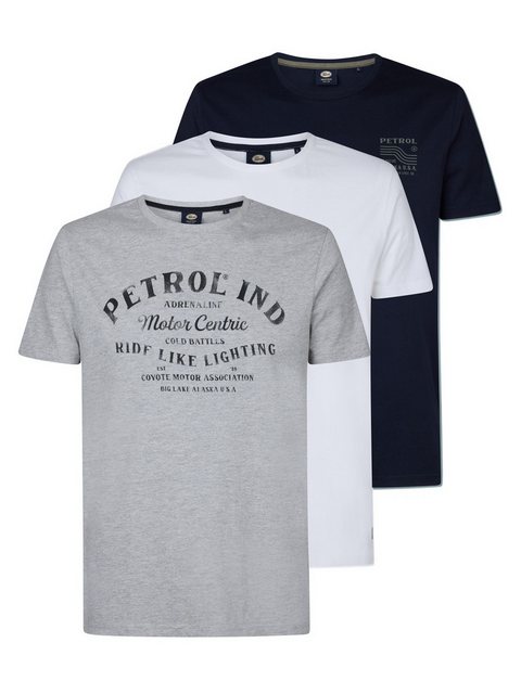 Petrol Industries T-Shirt 3-er Pack T-Shirt mit Aufdruck Muir günstig online kaufen