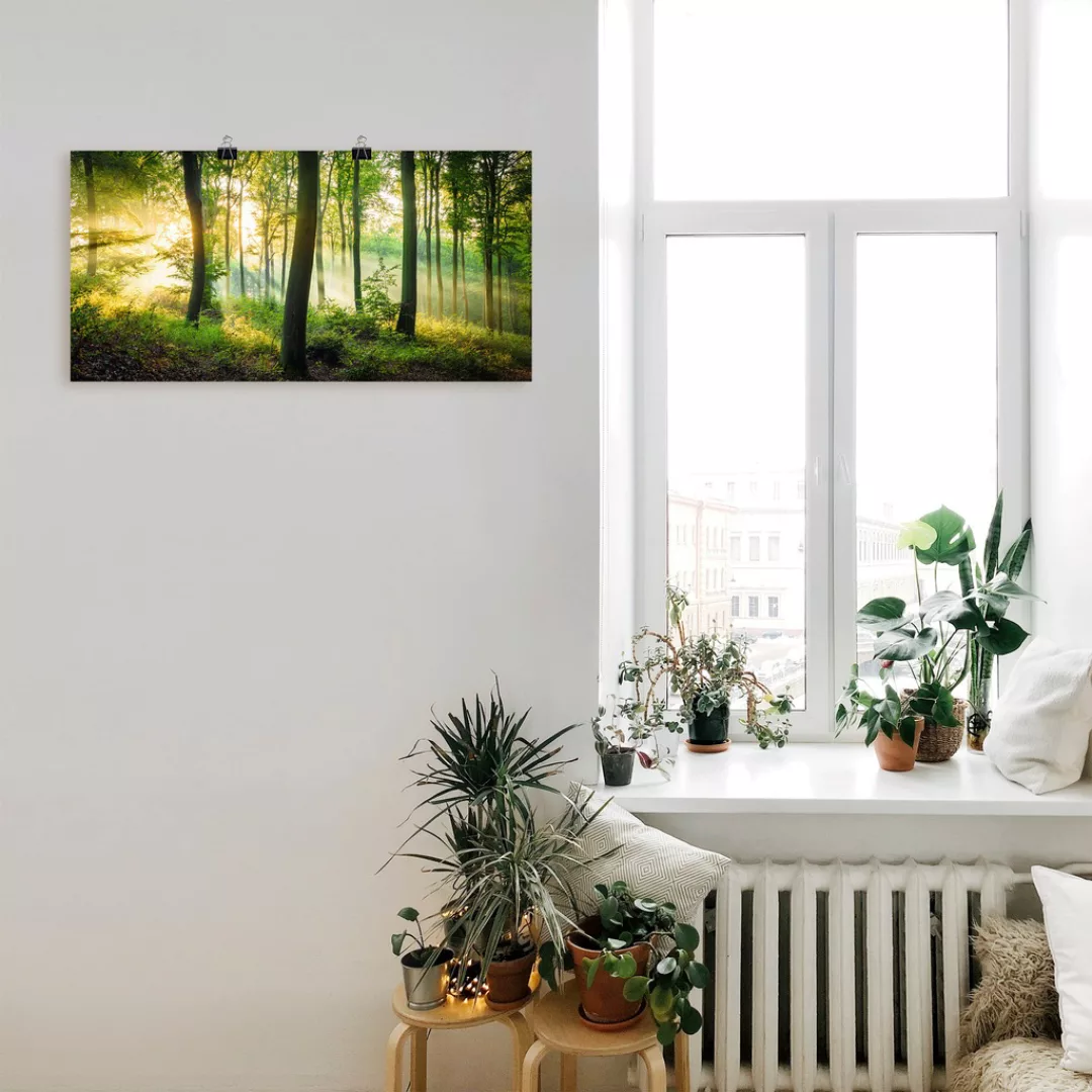 Artland Wandbild "Herbst im Wald II", Waldbilder, (1 St.), als Alubild, Out günstig online kaufen