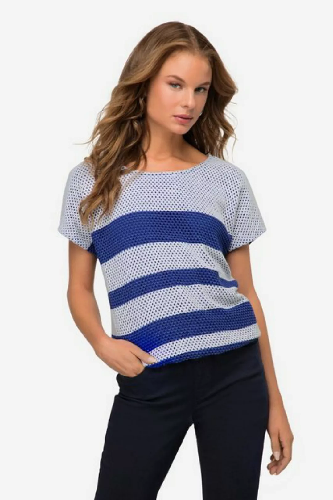 Laurasøn Sweatshirt Sweatshirt oversized doppellagig Streifen günstig online kaufen