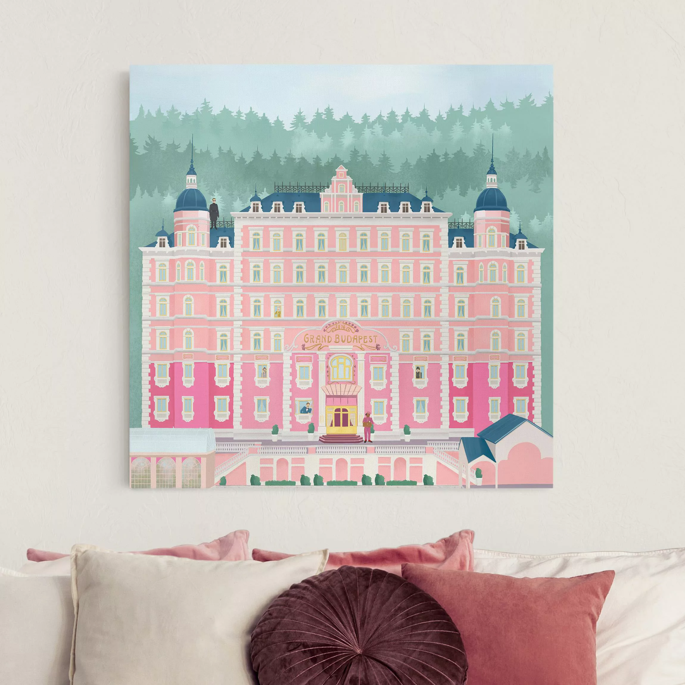 Leinwandbild The Grand Budapest Hotel günstig online kaufen